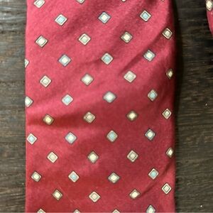 Etienne Aigner Burgundy Silk Tie